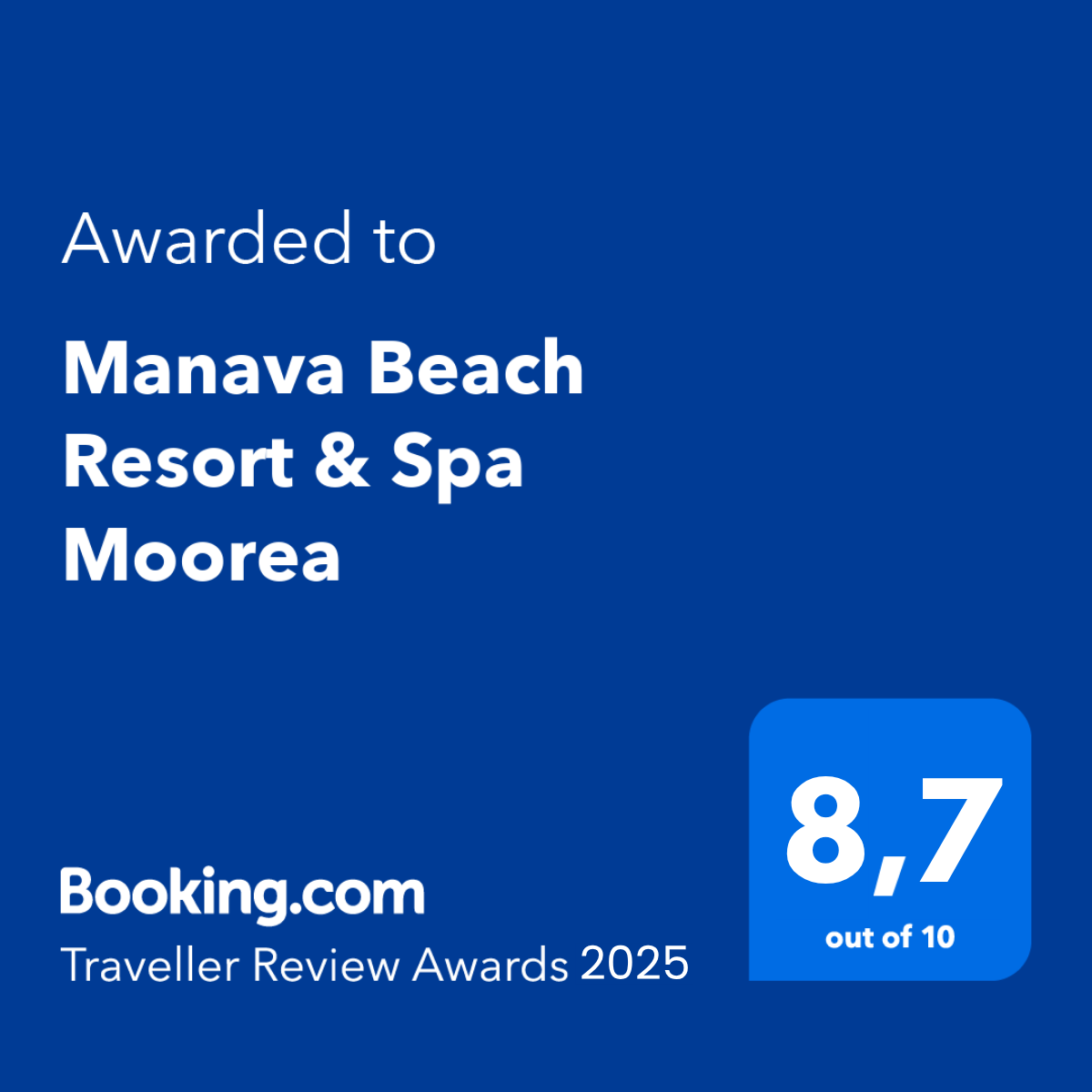 Hotel Booking award